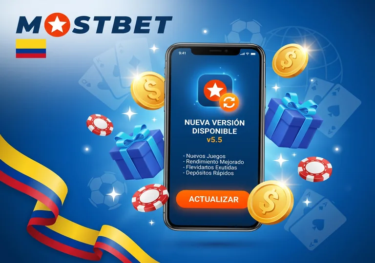 Actualizar la app Mostbet en Android, iOS y Windows.