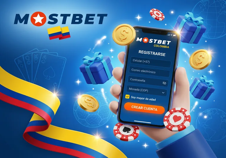 Cómo registrarse en la app Mostbet Colombia paso a paso.