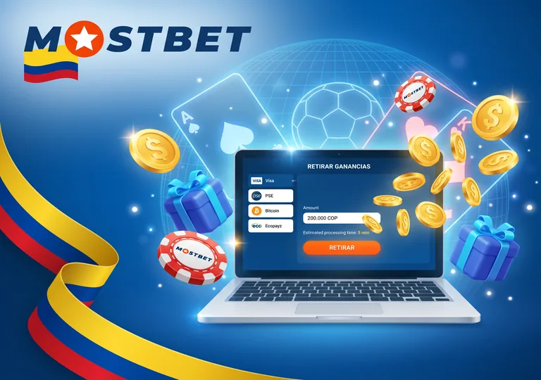 Cómo retirar las ganancias en Mostbet Colombia.