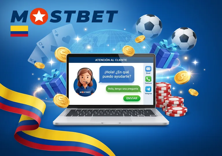 Atención al cliente Mostbet 24/7 en español con chat, Telegram y correo.